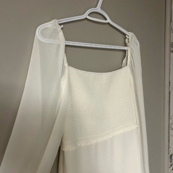 Wilfred Villa Ruched Chiffon Mini Dress - Picture 2 of 5